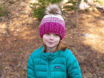 Pinstripe Color Block Chunky Hat Toque Baby Child Women