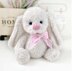 Cute teddy bunny with pink nose