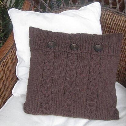 Chocolate Buttons Triple Cable Pillow Cover
