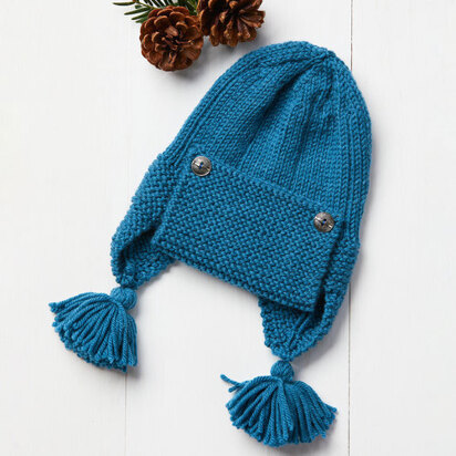 Cypress Aviator Hat in Valley Yarns Superwash - Downloadable PDF