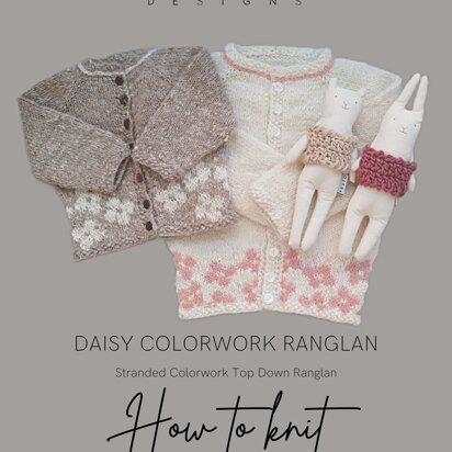Knitting Pattern Baby PDF | Wolstof Daisy Cardigan | 3 months - 9 years - knitting pattern