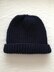 Dark Blue Ribbed Men's Hat