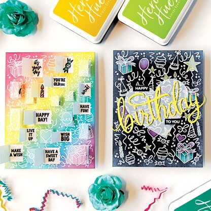 Hero Arts Clear Stamps 4"X6" - Wish Big Peek-A-Boo Parts