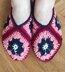 Square granny slippers