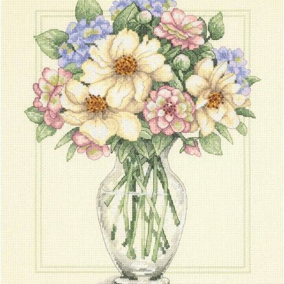 Dimensions Flowers in a Tall Vase Cross Stitch Kit - D35228