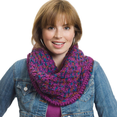 Criss Cross Cowl in Caron Simply Soft Paints & Simply Soft Collection - Downloadable PDF