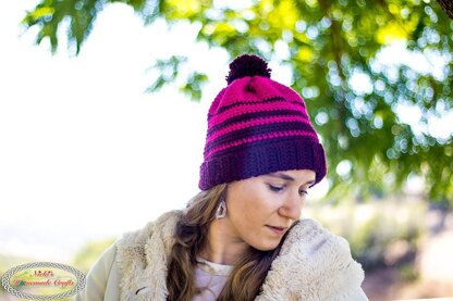 Striped Ombre Hat