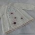 Braids & Lace Embellished Baby Sweater