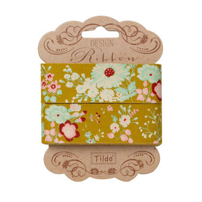 Panduro Hobby Tilda Memory Lane Ribbon 25 mm Lucille Olive
