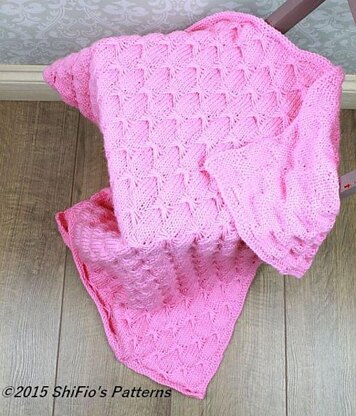 Butterfly Cable Blankets Knitting Pattern #316