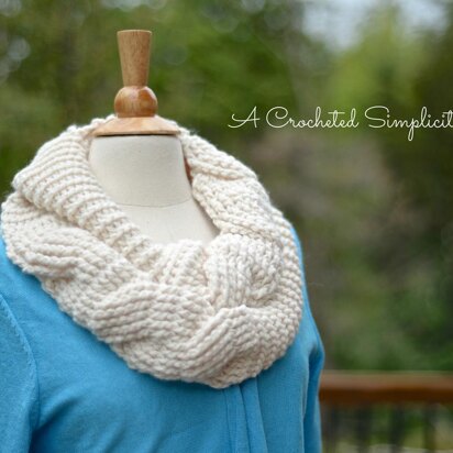 Big Bold Cabled Infinity Scarf