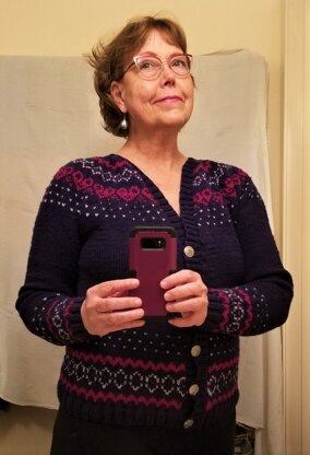 Fair Isle V-Neck Cardigan