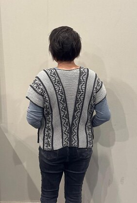 Indigo Mosaic vest