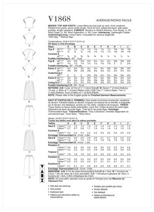 Vogue Misses' Top and Pants V1868 - Sewing Pattern