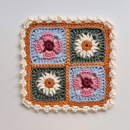 Spring Vibes Scrappy Coaster