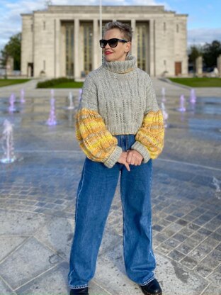 Oversized Crop Pullover