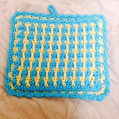 Spike Post Stitch Potholder