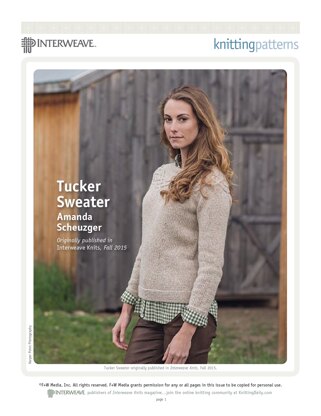 Tucker Sweater in HiKoo Kenzington - Downloadable PDF