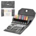 Lykke Colour Wooden Interchangeable Knitting Needle Set - Grey Denim 3.5" Tips US 3 to 10.5