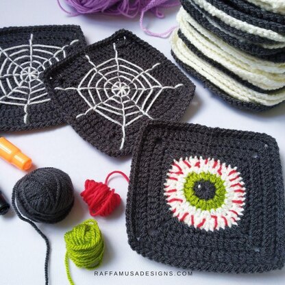 Halloween Eye Granny Square