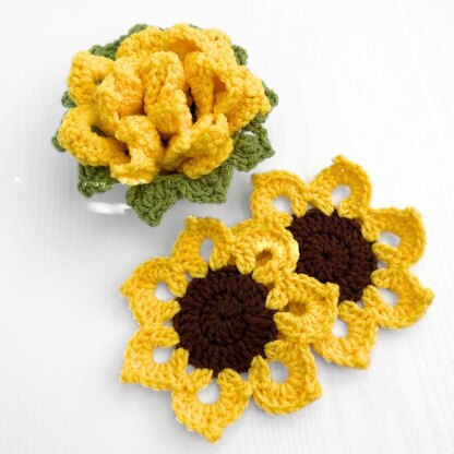 Sunflower Coaster Set