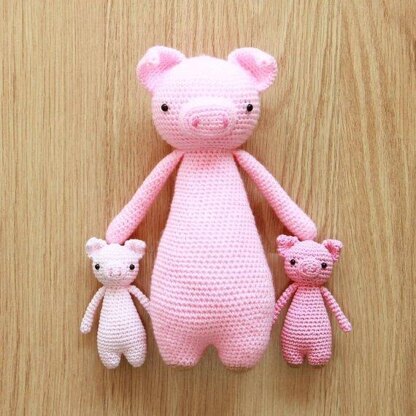 Pig with Owl Backpack Crochet Amigurumi Pattern