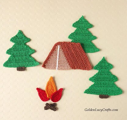 Camping Applique