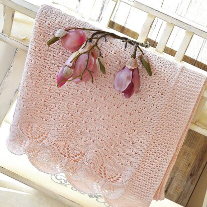 OGE Knitwear Designs P119 Butterfly Kisses Baby Blanket PDF