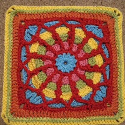 Tangled Web Afghan Block