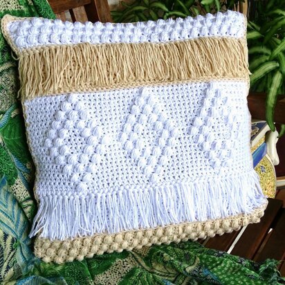 Cushion Pillow Cover Boho Tassel