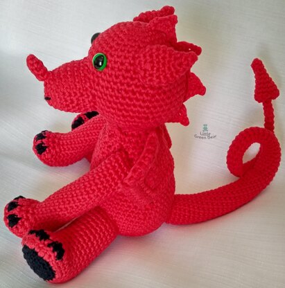 Welsh Dragon - US Terminology - Amigurumi