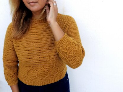 Honeycomb pullover