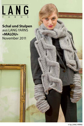 Schal und Stulpen in Lang Yarns Malou