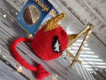 Devil Chocolate Orange Cover Knitting Pattern