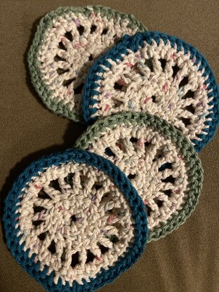 Circular boho coasters