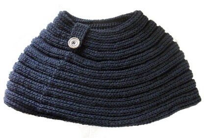 Knit-Look Ribbed Cowl