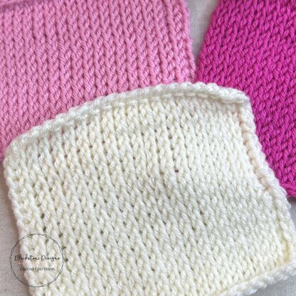 Tunisian Knit Stitch Afghan Square