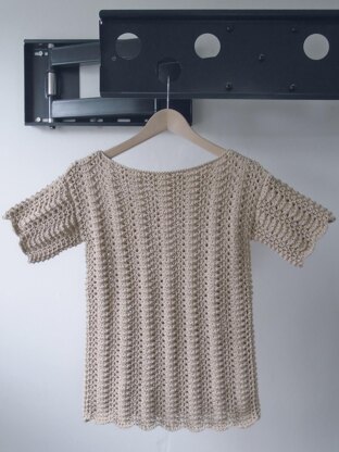Linen and Lace Tee Sweater