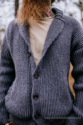 Men's Shawl Collar Cardigan