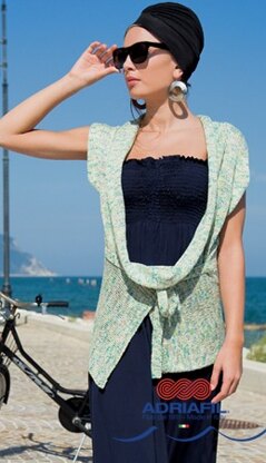 Malachite Waistcoat in Adriafil Benessere - Downloadable PDF