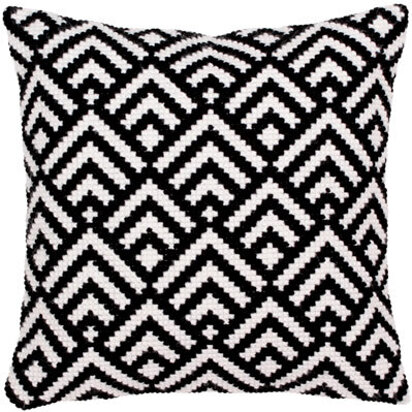 Collection D'Art Black-and-White II Cross Stitch Cushion Kit - Multi