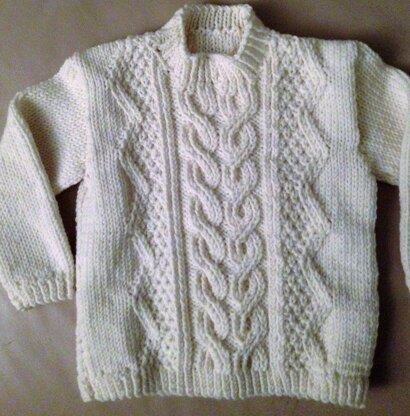 Baby boys cable knit jumper