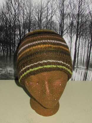 Small Stripe Beanie hat knitting pattern