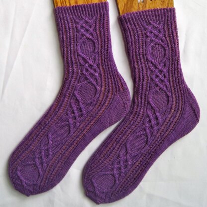 Avery's Cabled Socks