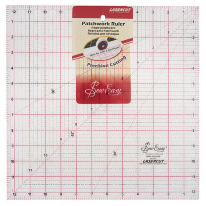 Sew Easy Ruler: Quilting: Square: 12.5 x12.5in