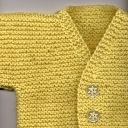 Garter Cardigan for Baby