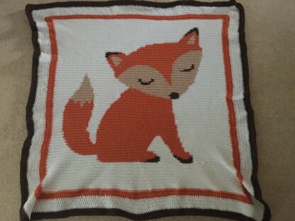 CROCHET Fox Baby Blanket / Afghan