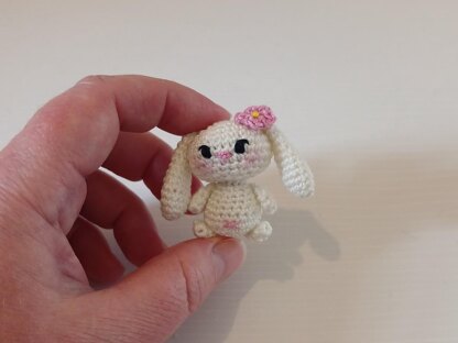 Tiny Lop Rabbit Amigurumi Bunny