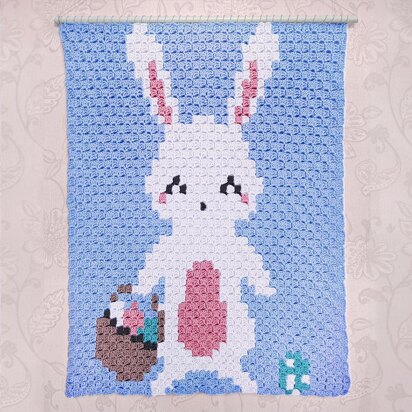 C2C - Easter Bunny - Corner to Corner Blanket