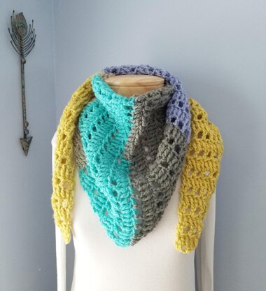 Fall Forward Triangle Scarf